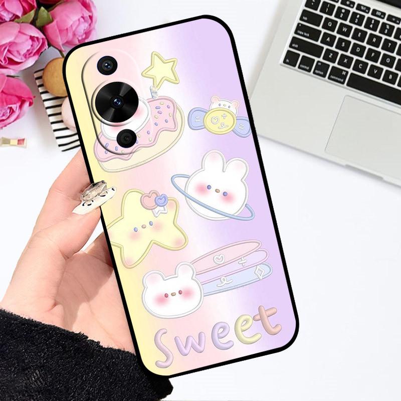 Чехол для Huawei Nova 12S Nova12S Милый Мультяшный Чехол Мягкий Силиконовый Чехол для Телефона Для Huawei Nova 12S Бампер Астронавт Раскрашенные Чехлы