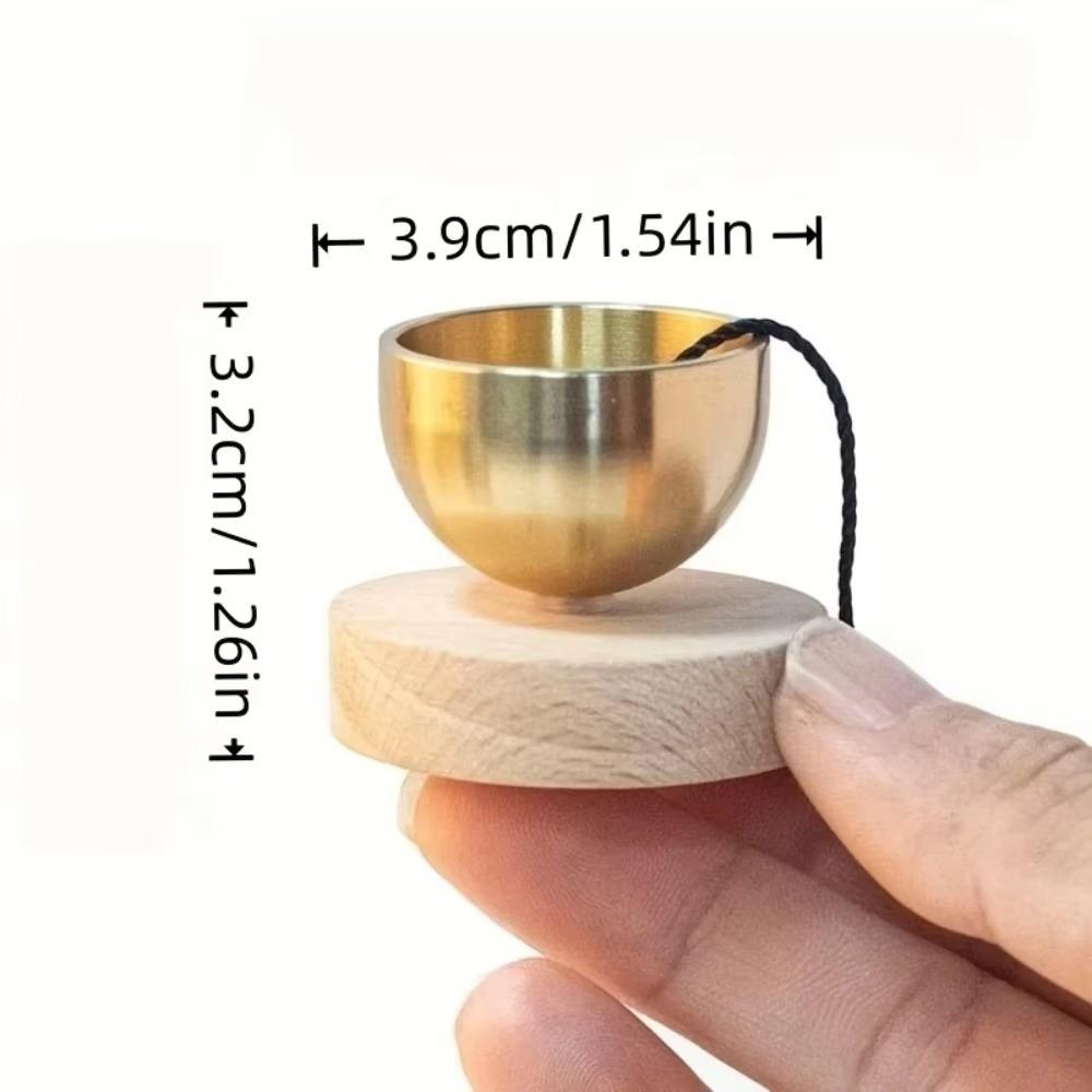 Copper Mini Brass Chant Bowl Mindfulness Tool Meditation Chanting Bowl Portable Singing Bowl Set