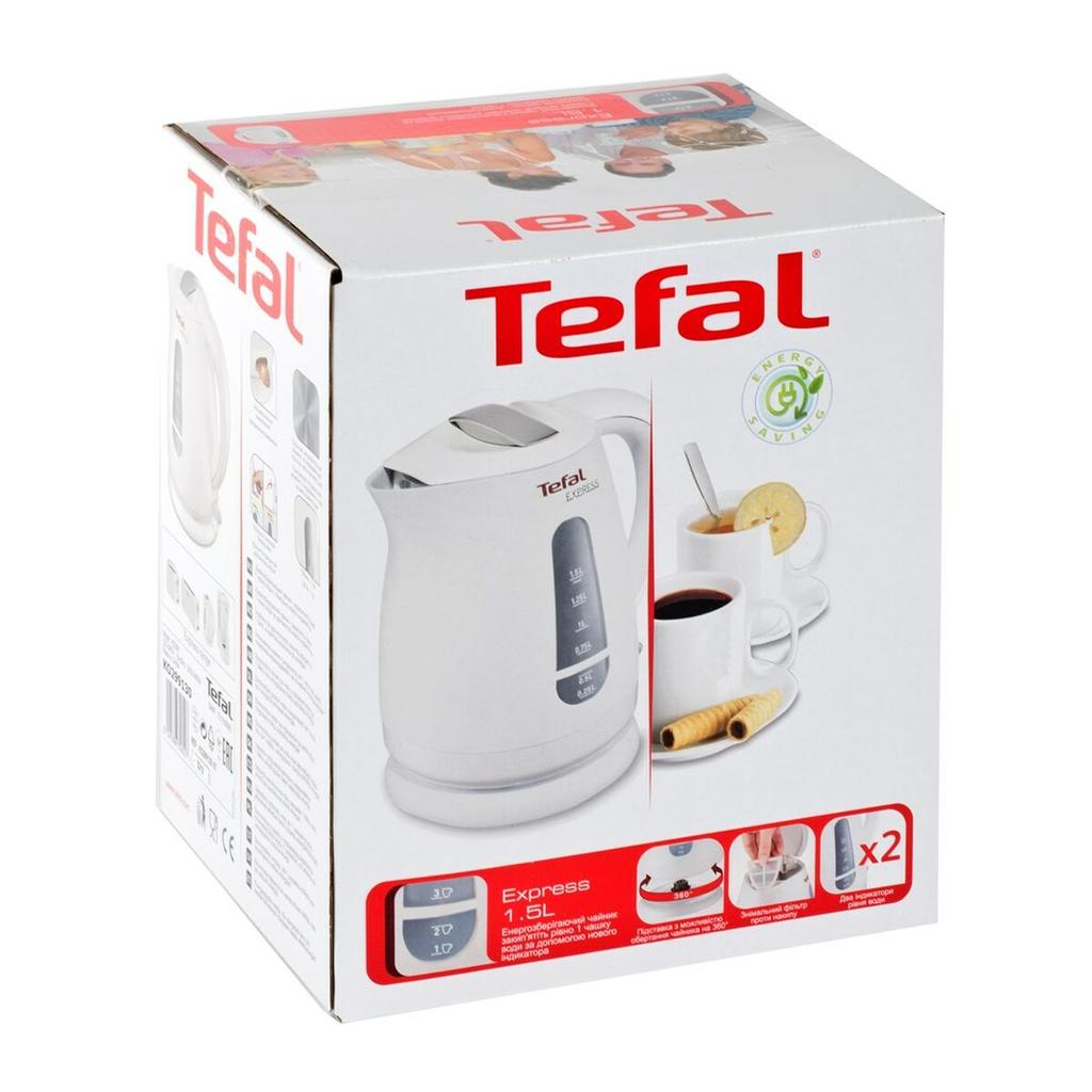 Чайник Tefal KO299130 Белый Пластик 2200 Вт 1,5 л