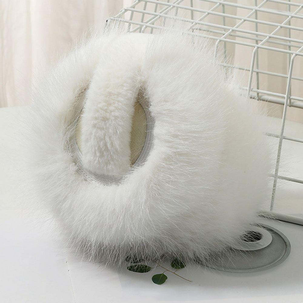 Comfortable Winter Earmuffs Foldable Fluffy Earflaps Outdoor Women Men Ear Warmer  for Cold Weather