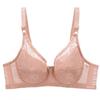 Lace Thin Women's Bra, No Padding, Supportive for Large Breasts, Steel Ring, Large Cup Sizes