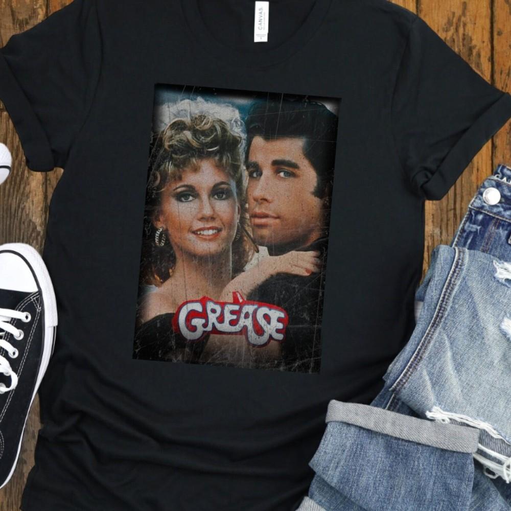 GREASE Tshirt T-shirt T shirt Vintage Aesthetic Movie Tee Distressed Shirt