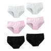 6pc Teenager Briefs Girls Underwear Cotton Briefs Sports Letters Breathable Briefs Pupils 8-14 Years
