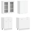 Kitchen Unit LYON 8 pcs White Engineered Wood
