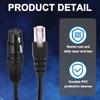 uxcell XLR to RJ45 DMX512 microphone Canon microphone for stage and studio (female) (male) adapter, 50cm, 2-pack, 3-pin cable, cable, cord, use.