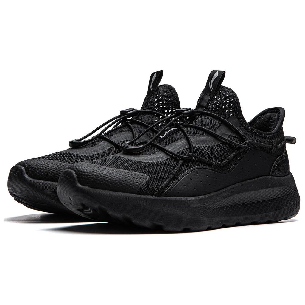 Li Ning Cloud Yi Слипоны Амортизация Скользкие Устойчивые к истиранию Дышащие Низкие Повседневная Обувь Мужская Черный AGLU263-4