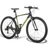 Велосипед CANOVER Cross Bike 27 дюймов, эквивалент Shimano 21 скорость, алюминиевая рама, суппорт, тормоз, черный (700x28C) САС-028(КРНОС)