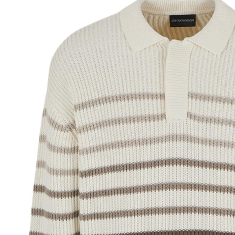 EMPORIO ARMANI SS24 Knitwear Men's Ecru 3D1MXG-1MPHZ-F177
