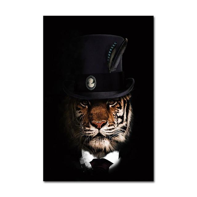 Современная картина на холсте с животными, стильные постеры с тигром и львом и принты, настенная художественная картина Cuadros для гостиной, украшения дома