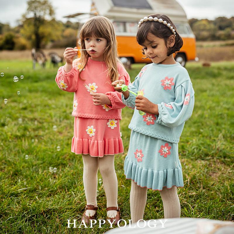 Девочковый джемпер Happyology с цветочной вышивкой