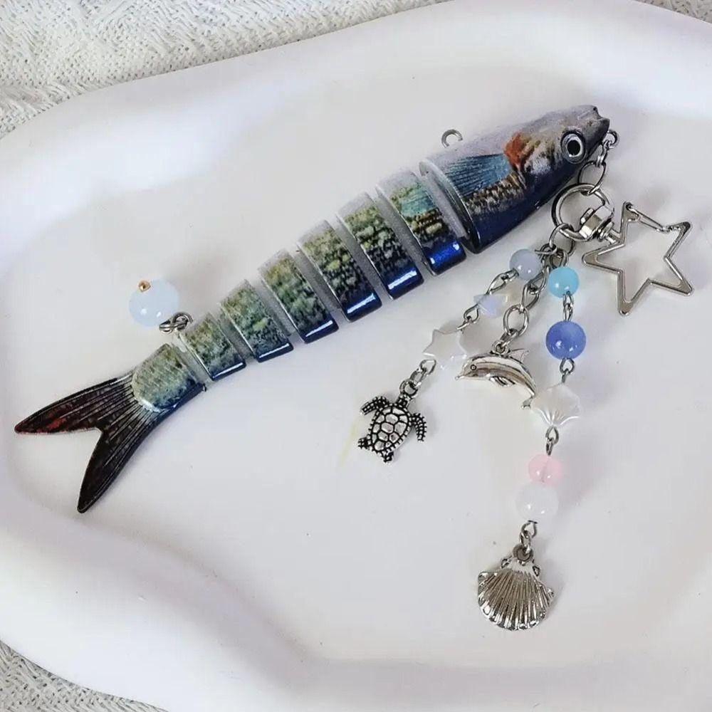 Phone Lanyard Handmade Fish Keychains High-precision Fish Bait Lanyard Jewelry Gift