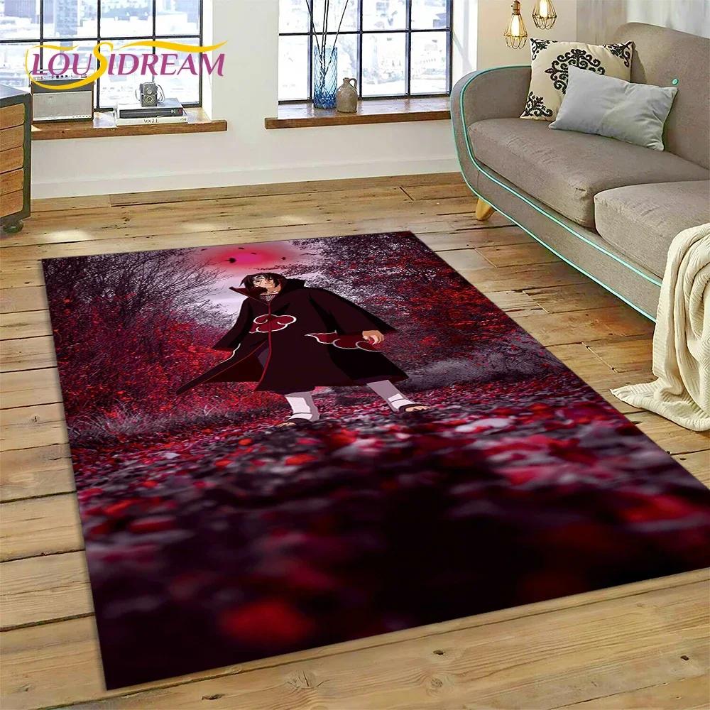 Cartoon 3D I-Itachi Japan Anime Carpet Rug for Living Room Bedroom Home Sofa Decoration,Kids Play Area Rug Non-slip Floor Mat