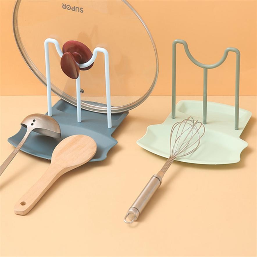 Подставка для крышки кастрюли на кухне Кронштейн для сливного лотка на столешнице Бытовая подставка для хранения крышки кастрюли Лопатка Подставка для суповой ложки ARI