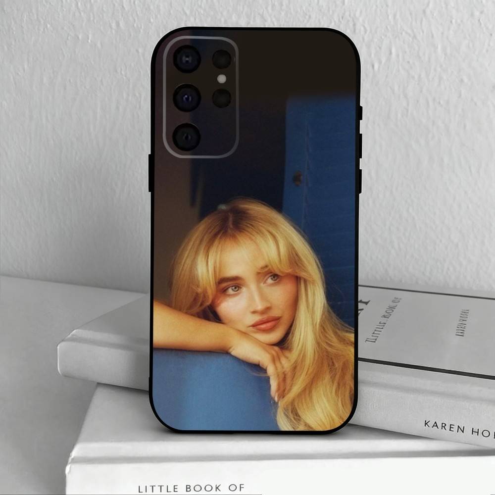 Singer S-Sabrina C-Carpenter Phone Case For Samsung S25,S24,S21,S22,S23,S30,Ultra,S20,Plus,Others Soft Black Cover