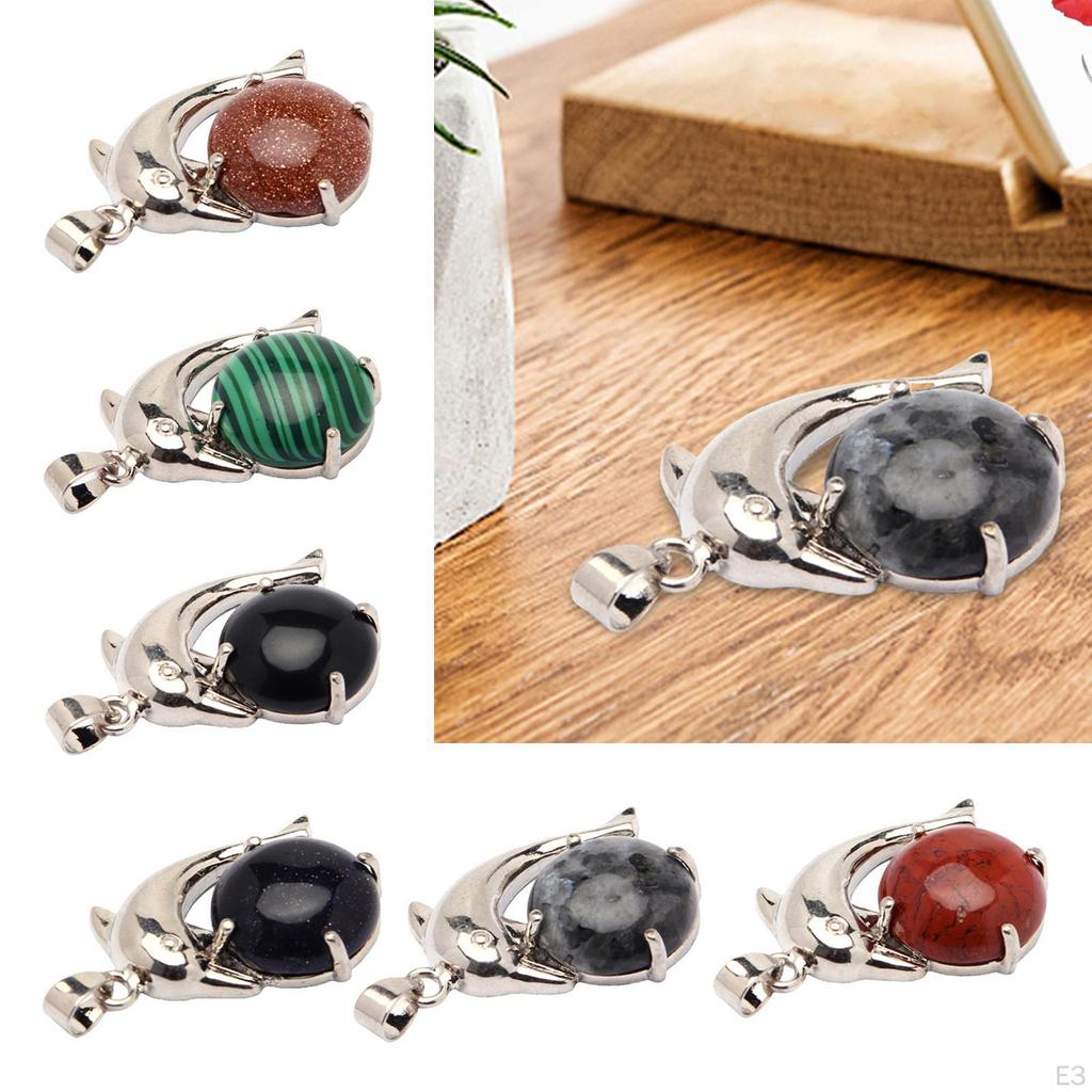 Dolphin Necklace Pendant Durable Keychain DIY Decoration Costume Jewelry Gifts for Party Valentine's