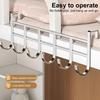 Storage Rack with 6 Hooks Sturdy Construction Strong Load-bearing Simple Installation