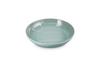 Le Creuset Deep Mesh Round Dish, 25cm, Sea Salt, Heat and Cold Resistant, Microwave and Oven Safe [Official Japanese Product]