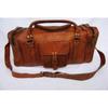 Gym Goat Leather Men Duffel Brown Travel Luggage Genuine Bag Vintage New Bag
