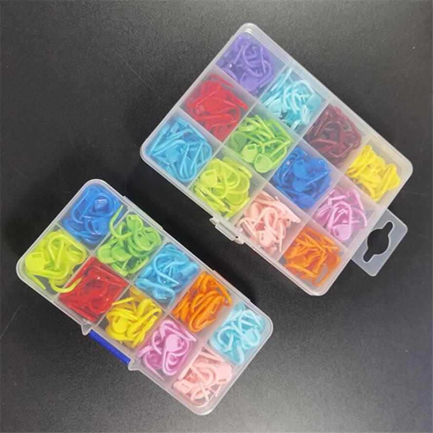 With Storage Case Plastic Knitting Stitch Markers Craft DIY Portable Mini Holders Counters