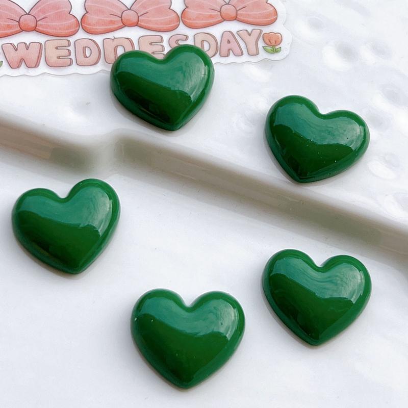 10 Pcs New Kawaii Cartoon Sweet Multicolor Peach Heart Resin Scrapbook Diy Decorative Hair Clip, Pendant Jewelry Parts A83