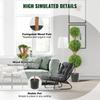 Artificial Topiaries Boxwood Trees, 48 inch Tall (2 Pieces), 3 Ball-Shape Faux Topiaries Plant with Planters, Green Feaux Plant w/ Replaceable Leaves
