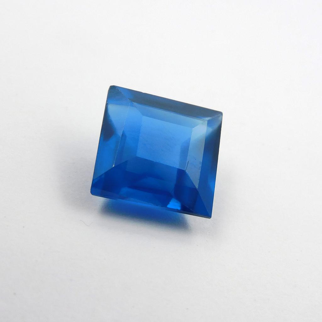 Natural Teal Sapphire Loose Gemstone 12.60 ct Square Cut Earing Size September Birthday Birthstone
