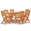 Day and Night - Day and Night Folding Garden Dining Set 7 Pieces Eucalyptus Wood