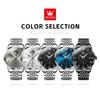 OLEVS Brand Watch Multifunctional Timing Three Eye Quartz Watch Waterproof Men's Watch 2925