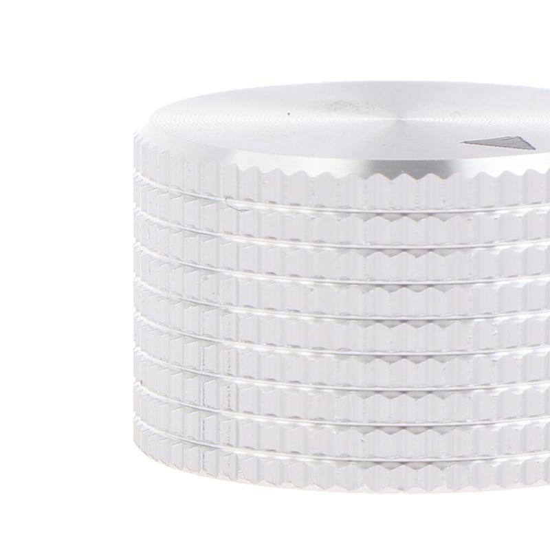 Серебряная алюминиевая ручка громкости с отверстием 6 мм 25 мм * 15 мм крышка ручки потенциометра