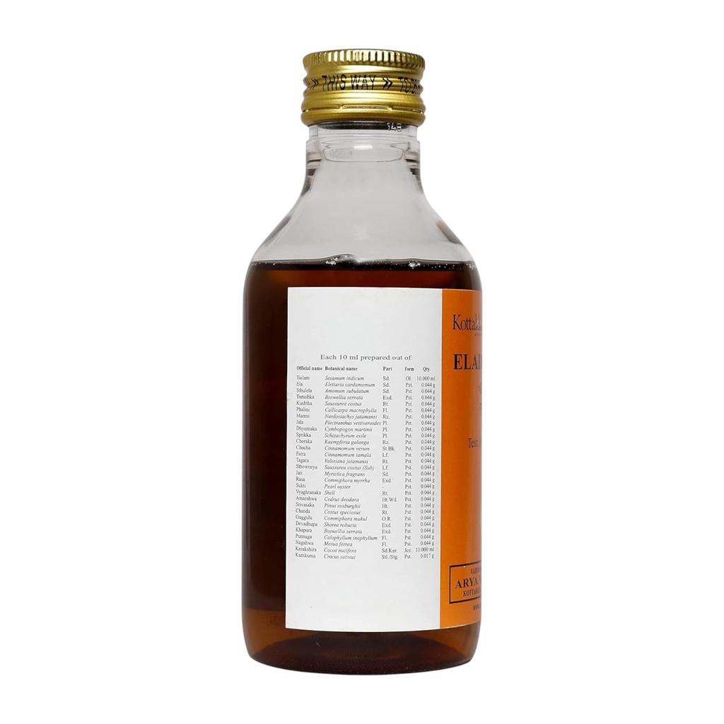 Kottakkal Ayurveda Элади Тайлам 200 мл Травяное масло для волос, кожи, натуральный уход и расслабление