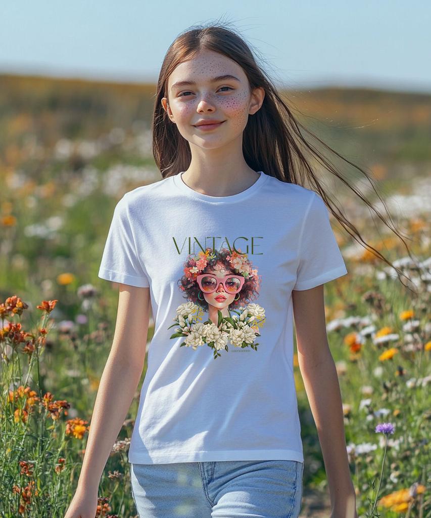 ONEHUNDREDPERCENT FOR WOMAN Ohpxgoodd Vintage Women'S Basic Short Sleeve Tee