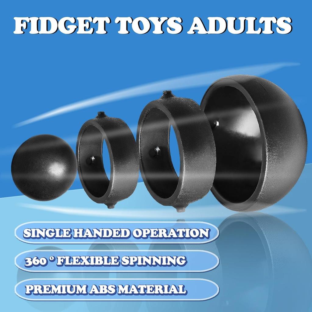 Fidget Toys Adults,Sensory Figette Spinner Anxiety Stress Relief Toys Quiet Fidgets Gyro for Autism ADHD Cool Gadget Office Desk Toy
