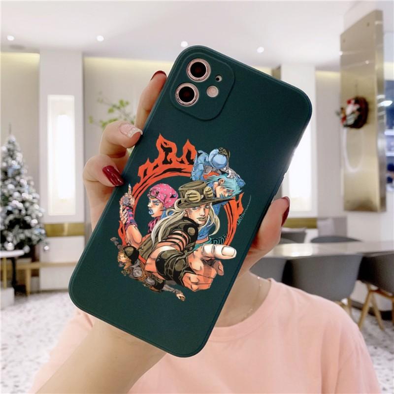 Чехол для телефона Cortoon JOJO'S BIZARRE для IPhone 14 11 12 13 Pro Max X XR XSMax 6 6S 7 8 Plus SE 2022, мягкий квадратный цветной чехол для телефона
