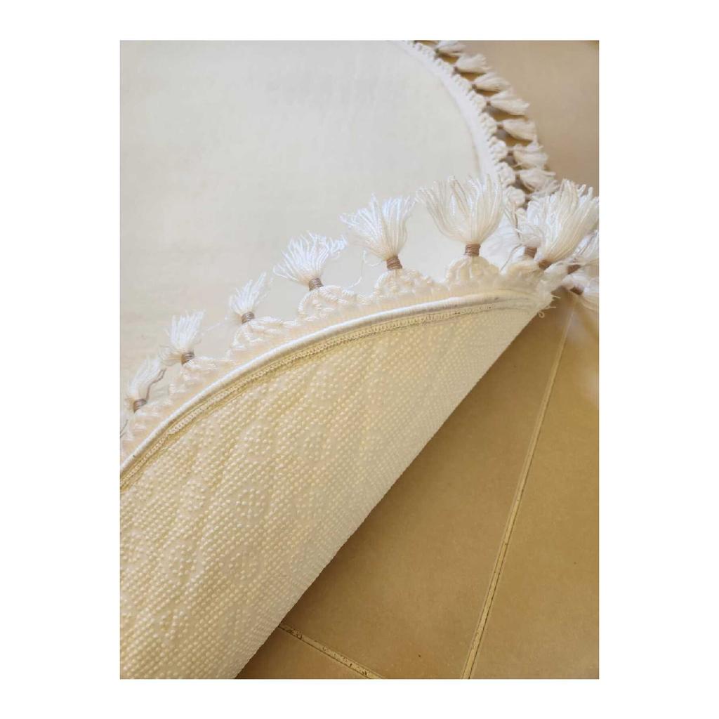 Washable Fringed Anti-slip Dot Base Soft Plush Bath Mat Set Of 2 60x100ve40x60cm