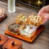 Jingqingfu Light Luxury Glass Fruit & Dried Fruit Plate