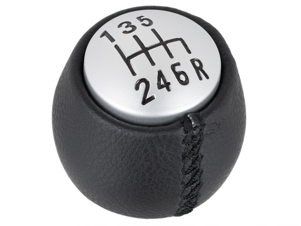 Alfa Romeo 147 00-10 Gear Shift Knob Black & Silver, 6-Speed
