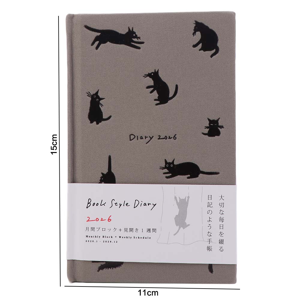 Convenient Cartoon Kitten Illustration Notebook Simple Time Management Planner Goals Setting