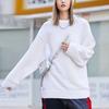Li Ning однотонный повседневный свитер с круглым вырезом женский свитер белый AMBR062-1