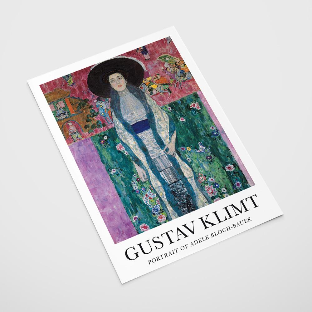 Poster Gustav Klimt Oortrait of Adele Bloch