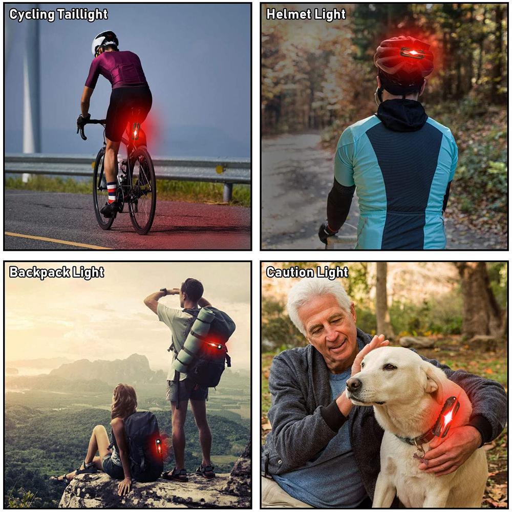 1 шт. светодиодный мигающий предупредительный световой сигнал USB перезаряжаемый мини-фонарик на плечо полицейский фонарь с зажимом для велосипеда задний фонарь для шлема предупредительный световой сигнал YSL