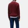 Tommy Hilfiger Удобный Универсальный Модный Вязаный Свитер-Пуловер с Круглым Вырезом Однотонный Мужской свитер XM05667-VLP