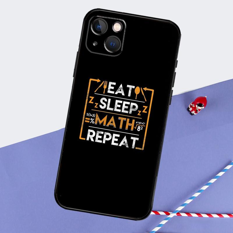 Забавные Математические Формулы Уравнения Чехол для Телефона Для iPhone 16 Pro Max 12 13 Mini 11 14 15 Pro Max XR 15 16 Plus 16e Задняя Крышка