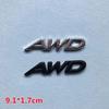 3D Metal 2.0 2.5 AWD Logo Letters Car Trunk Emblem Badge Decal 2.5 AWD Sticker Accessories