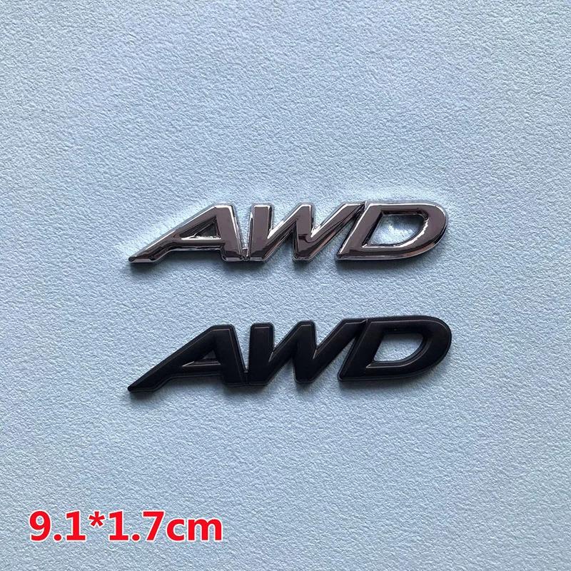 3D Metal 2.0 2.5 AWD Logo Letters Car Trunk Emblem Badge Decal 2.5 AWD Sticker Accessories