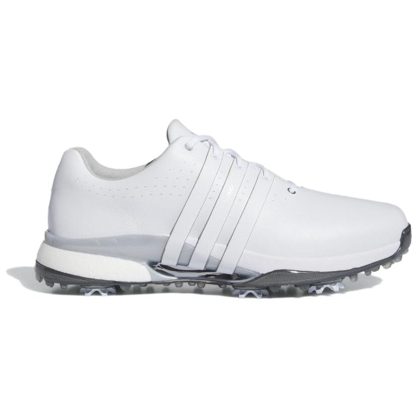 adidas Tour 360 24 Golf белые серебристые металлические мужские кроссовки Cloud-White IF0244