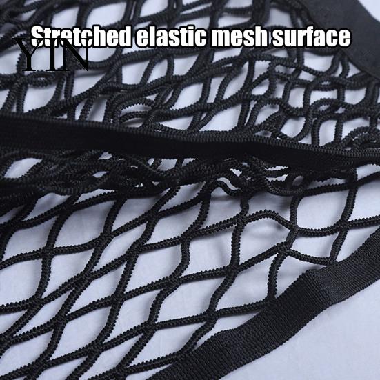 Wall Mounted Toy Storage Stuffed Animal Net for Kids, Bedside Organizer & Car Trunk Pocket Cargo Net, 70/80cm Stretchy Double Layer Mesh Bedroom