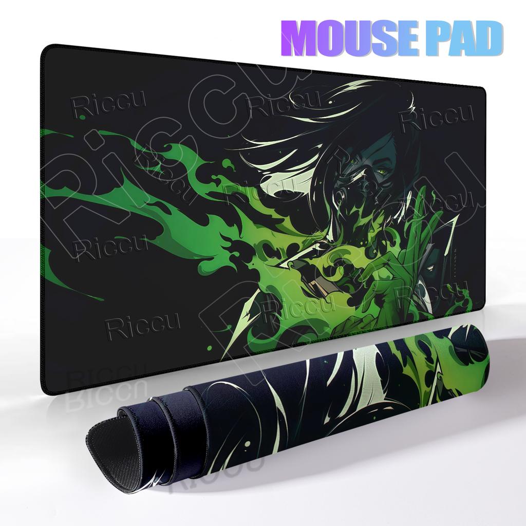 Valorants Gamer Character Mouse Pads XXL HD Printing Computer Locking Edge Anti-slip Gaming Table Pads Keyboard PC Rubber Carpet