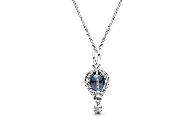 Pandora 925 Sterling Silver, Glass Copper Silver Alloy Necklaces Women's XL-1