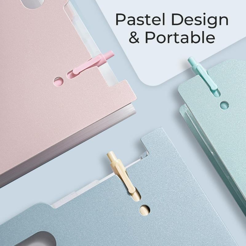 A4 Accordion File Bag with Handle, Multi-Layer PP Foam Document Folder, Large Capacity Expandable Organizer