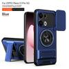 KEYSION Магнитный чехол для телефона OPPO Reno13 Pro 5G Reno13 F 5G Защита камеры со сдвижной крышкой Вертикальная подставка Кольцо Ударопрочный чехол